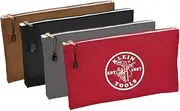 KLEIN TOOLS A-5141 Zipper Tool Bag 4-Pieces, Red, Gray, Black, Brown
