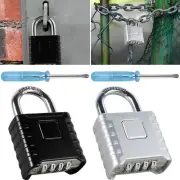 Combination Padlocks 53mm 4 Digit Heavy Duty Security Outdoor Combination BR