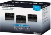 Netgear Nighthawk AX3000 WiFi 6 Mesh System with One Year Advanced Internet Se