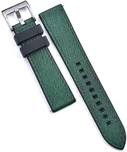 [BWPEXZ] Hybrid Leather Watch Band Waterproof Diving Quick Release Fluoro Rubber Watch Strap 20mm 22mm Wristbands