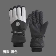 Snowflake Touchscreen Padded Gloves (various designs) Men Edition - Black - One Size