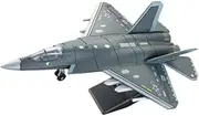 Oshhni 1/72 Scale Fighter Model Kit Aircraft Ornament DIY Simulation Assembly Required Plane Building Blocks for Bedroom TV Cabinet, J35