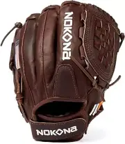 Nokona X2 Buckaroo Fastpitch Open Back Closed Web Chocolate Lace Right Handers