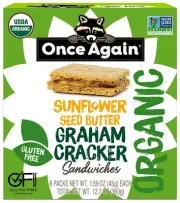 Once Again Sunflower Butter Graham Cracker Sandwiches - Organic & Gluten Free...
