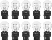 Osilly 10PCS Car 3157 Nature Light Bulb, 3157NB 12V Mini Automotive Brake Light Turn Miniature Taillight Turn Signal Light, Vehicle Exterior Decor Universal for SUV, Truck, RV and More