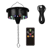 Rotating Disco Ball Motor Lights with Remote,18 LEDs for 12 16 20 24inch Mirror Ball Rotator(NotIncl