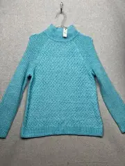 Talbots Chunky Cable Knit Wool Pullover Sweater Womens Size Petites LP