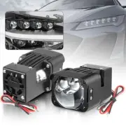 2pcs 2'' Bi-LED Mini Projector Lens Hi-Lo Beam Headlight Universal Retrofit