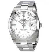 Original Rolex Oyster Perpetual Datejust White Dial Automatic Men's Watch 126300WSO