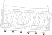 JOINPAYA Bunk Bed Organizer Multifunctional Hanging Basket for Dorm Easy No Tool Installation Sturdy Iron Construction Stylish Bedside Storage Rack for Student Essentials