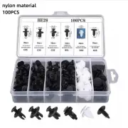 100pcs Auto Fastener Clip Kit Fender Rivet Clips Car Body Push Retainer Pin Rivet Bumper Door Trim Panel Retainer Car Cl