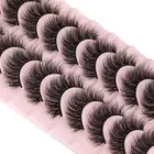 Wiwoseo False Eyelashes Natural Wispy Faux Mink Lashes Natural Look Eyelashes Fl