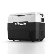 Kolner 40L Fridge Freezer Cooler 12/24/240v Camping Portable Esky Refrigerator - Black