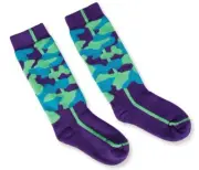 Wigwam F2104 Snow Fort Deep Plum Ski Midweight Sock YL Youth 10.5-2 Women 3-5