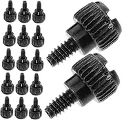 POPETPOP 100pcs Chassis Screws Computer Accessories Screw Accessories Thumbscrew Replacement Knurled Thumb Nuts Mini Computer Hardware Self Tapping Bolts Black Q215a Carbon Steel