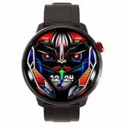 LOKMAT SKY GT Smartwatch Heart Rate Monitor, 1.43'' AMOLED LCD Screen, 4G Calling, Bluetooth 5.0, GPS Position - Black