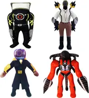 4pcs 11" Skibidi Toilet Plush Set - Speakerman Boss Collectible Dolls