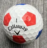 Callaway Chrome Soft Truvis Blue & Red Pent Golf Ball (1)