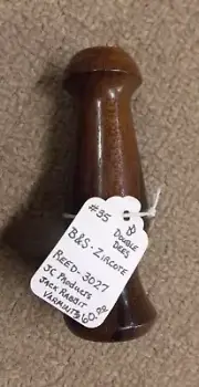 Custom Hand-Crafted Call #35 Zircote Wood with Reed 3027 JC Products Jack Rabbit