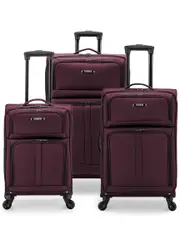 U.S. Traveler Anzio 3pc Softside Expandable Spinner Luggage Set