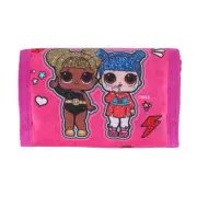 New Textiel Trade Kid's LOL Surprise Hook and Loop Closure Tri-Fold Wallet