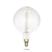 E27 LED Oversized Jumbo Round Filament Vintage Globe - 4W - Double Spiral