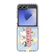 Galaxy Z Flip6 Clear Case THREE RABBITS