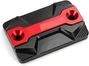 HJQHYLDZ Compatible With XL1000 V Varadero XL1000 2005-2013 Varadero XL 1000 V Motorcycle CNC Front Brake Fluid Reservoir Cover Oil Filler Cap(Front Cover-Red)