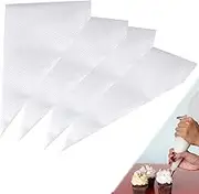 100 Pcs Icing Piping Bags Pastry Clear Piping Bags Disposable Icing Bags Pastry Bags Plastic Pastry Icing Piping Pouches for Cakes, Cupcakes, Cookies & Frosting Decoration, 19.2 x 31.5CM