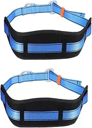 HOMSFOU Single Lap Belt Tool Belt Jaw Exerciser Gym Gloves Weight Lifting Belt Fingerless Gloves Travel Accessories Lifting Straps Carabiner Gym Equipment Running Belt Polyester