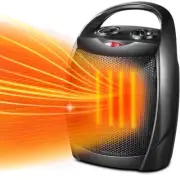 Portable Heater Fan for Office with Adjustable Thermostat and Overheat Protectio
