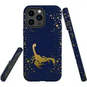 For iPhone 14 Pro Max Case Tough Protective Cover, Scorpio Drawing