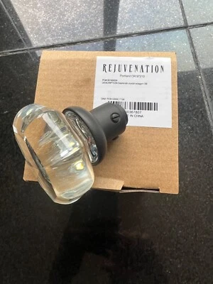 rejuvenation doorknob crystal octagon OB which includes door rosette