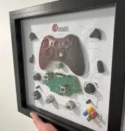 Xbox 360 Gears of War Controller Teardown in shadow box Wall Art