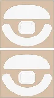 2 Pairs Replacement Mouse Skates Feet PTFE Mouse Upgrade Esports Compatible with Pulsar X2/X2 Mini Wireless Mice Premium Thick Type 0.8mm White