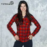 【西班牙TERNUA】女有機棉格紋襯衫 1481171 / 城市綠洲(天然環保、透氣、輕量)