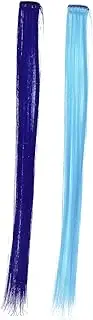 PENIKOKO 10Pcs Colored Hair Extensions for Women Clip in Straight Human Hair Includes Lightweight and Easy to Use for Cosplay and Special