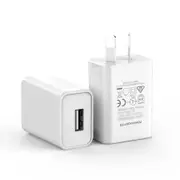 5v1A USB Wall charger Universal Portable Travel Power Adapter Plug for Drones,TV Sound Bar,Fire TV Stick,Headphones,Ear Buds,MP3,MP4,White