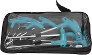 8Pcs Star Wrench T Shape Double Tip Ball Head Spanner Set Screw Tightening Accessories for Car, Plumbing, Furniture Maintenance