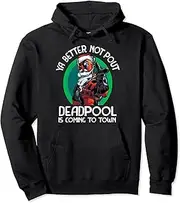 [Marvel] Deadpool Is Coming To Town Christmas Pullover Hoodie
