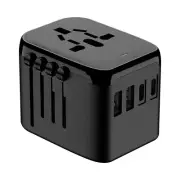 Universal Travel Adapter 2 USB 2 Type C Worldwide Multi Plug UK EU AU US Charger