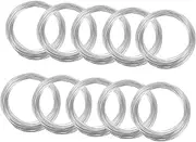 Bonsai Training Wires 10 Rolls of Soft Aluminum Wires for Bonsai Art 1mm Diameter 10m/roll