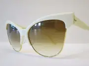 DITA TEMPTATION Cat Eye Cream 18K Brown Optique Glasses Eyewear Sunglasses
