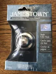 Jamestown Single Robe Hook Chrome Finish Decor by Franklin Brass D9001 BRAND NEW