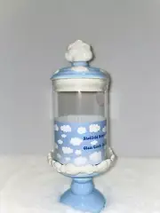 Sheffield Home Blue Cloud Glass Candy Jar