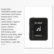 Wireless in-Ear Monitor System 2.4GHz Stereo IEM System Beltpack Receiver N0C0