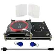 Upgraded 512k Proxmark3 Easy V3.0 RDV4 Memory ID M1 IC Built-in RFID Card Reader Integrated Antenna Decryptor Decoder Photo Color