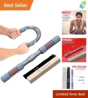 Adjustable Resistance Flex Bar for Chest, Arms, and Forearms - Home Workout Tool