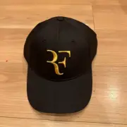 UNIQLO Roger Federer RF Cap Black and Gold Hat 2023 Limited Edition One Size