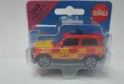 Siku 3" DieCast car Land Rover Defender Fire Brigade #1568